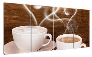 Kávové šálky - obrazy (160x80cm)