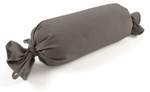 Biante Polštář válec bonbon Velur VLR-008 Šedobéžový 15x40 cm