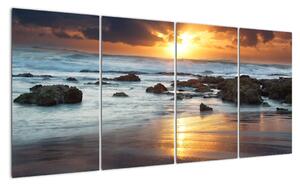 Západ slunce u moře, obraz (160x80cm)