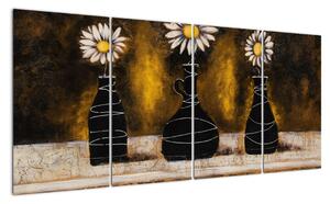 Obraz květin na zeď (160x80cm)