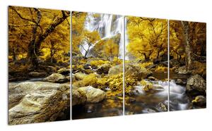 Obraz podzimní krajiny na zeď (160x80cm)