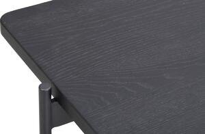 Černý jasanový konferenční stolek ROWICO SHELTON 145 x 60 cm