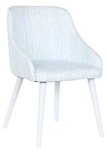 DKD Home Decor Elegantní modro-bílá židle s rozměry 53 x 57 x 79 cm