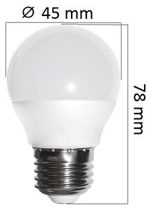 LED žárovka E27 4W 320lm G45, denní, ekvivalent 30W - POSLEDNÍ KUS