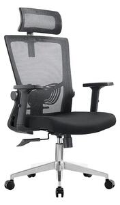 Kancelářská ergonomická židle Neoseat NOVELO — síť / látka, černá, nosnost 150 kg