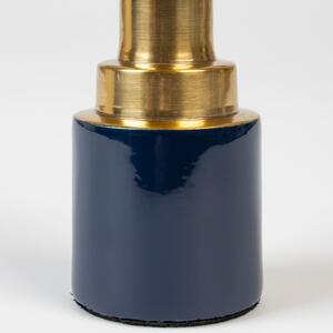 Modro zlatý kovový svícen ZUIVER GLAM S