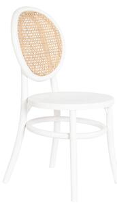 DKD Home Decor Bílá Přírodní Židle 43 x 50 x 89 cm