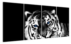 Obraz tygra s mládětem (160x80cm)