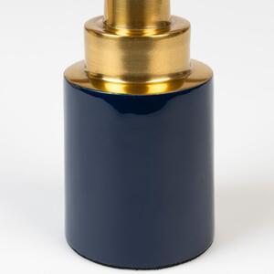 Modro zlatý kovový svícen ZUIVER GLAM M