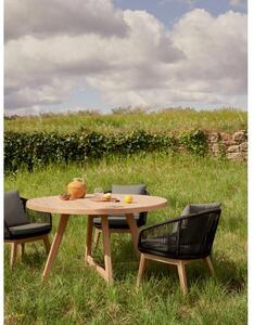Kulatý zahradní stůl z eukalyptového dřeva Urgell
