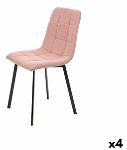 Gift Decor Elegantní růžové židle (4 kusy) 45 x 89 x 53 cm