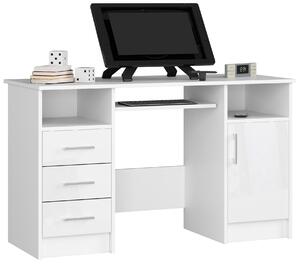 PC stolek Aziza (bílá + lesk bílý). Akce -12%