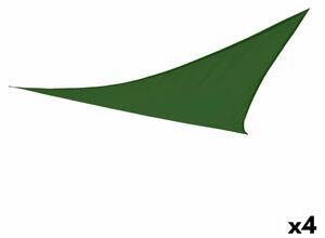Stínící plachty Aktive Trojúhelníkové, Zelené 500 x 0,5 x 500 cm (4 kusů)
