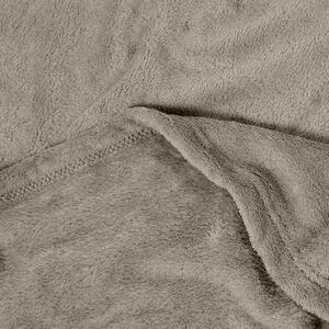 Goldea kvalitní deka z mikrovlákna - tmavě béžová 200 x 230 cm