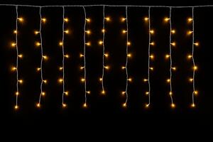 Vnitřní LED vánoční závěs - teplá bílá, 3m, 192 LED, se záblesky