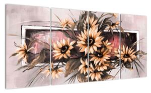 Obraz květin (160x80cm)