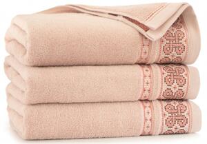 Egyptská bavlna ručníky a osuška Laura - světle růžová Velikost: osuška 70 x 140