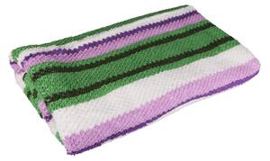 TP Froté ručník 50x100 - Pruhy zeleno - fialové