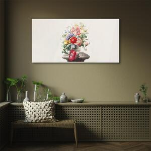 Obraz na skle Obraz na skle Váza květiny rostlin