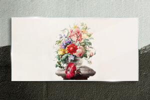 Obraz na skle Obraz na skle Váza květiny rostlin
