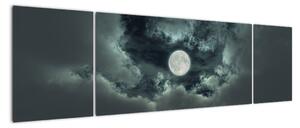 Obraz měsíce a mraků (170x50cm)