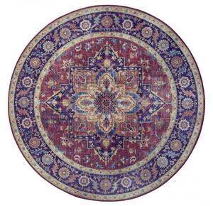 Nouristan - Hanse Home, Kusový koberec Asmar 104000 Plum/Red kruh | červená Typ: kulatý 160x160 cm