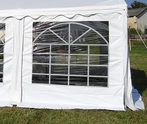 Bočnice 2x2m PVC - S oknem barva Bílá