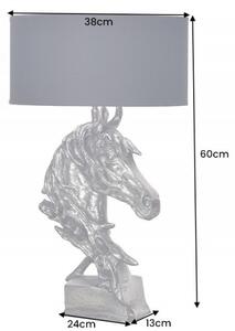 Stolní lampa HORSE 60 CM stříbrná Svítidla | Stolní