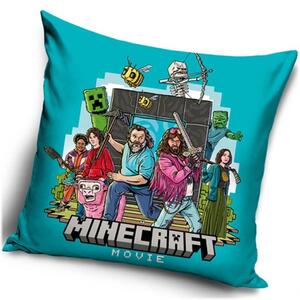 Velurový polštář Minecraft Movie | 40x40 cm