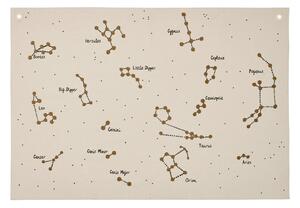 FERM LIVING Látková mapa Constellation, Undyed