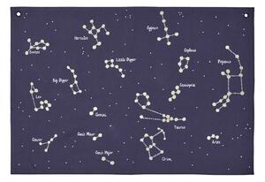 FERM LIVING Látková mapa Constellation, Dark Blue