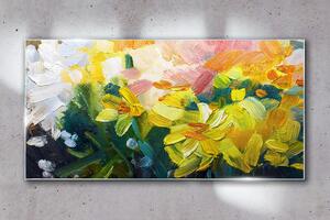 Obraz na skle Obraz na skle Abstrakce květiny