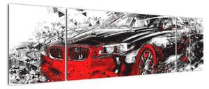 Obraz automobilu - moderní obraz (170x50cm)