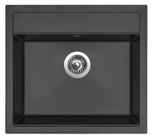 SINKS SOLO 560 granitový dřez, pureblack 26