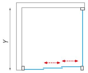 Posuvné sprchové dveře LD3 pro instalaci do niky, nebo v kombinaci s boční stěnou LSB Varianta: posuvné sprchové dveře, šířka: 80 cm, kód produktu: LD3/800 - 215-8000000-04-04, profily: bílá, výplň: Polystyrol - vzor Damp