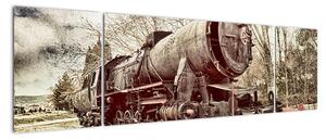 Obraz lokomotivy (170x50cm)