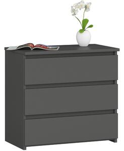 Komoda Cleania CL3 (šedý grafit). Akce -10%