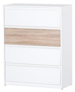 Szynaka Komoda Wenecja 07 80 cm bílá/dub sonoma