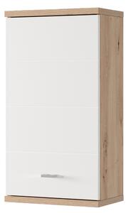 Szynaka Závěsná horní koupelnová skříňka Sting 71 38 cm dub Artisan/bílá