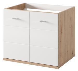 Szynaka Závěsná skříňka pod umyvadlo Sting 36 60 cm dub Artisan/bílá