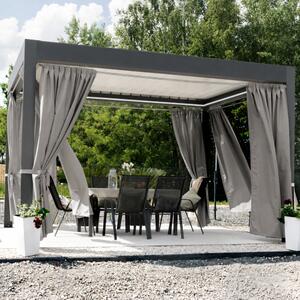 Venkovní závěs Gardenia - šedo/béžový 230 x 145