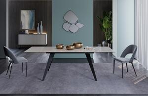 Bílý keramický rozkládací jídelní stůl Miotto Ariosto 160-240x90 cm