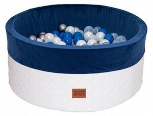 Bazén pro děti 90x40cm + 300 míčků - modro-bílý (Bazén pro děti 90x40cm kruhový tvar)