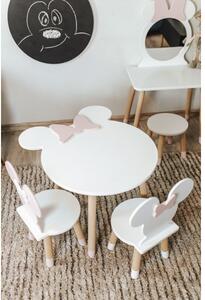 Dětský stoleček a žídlička ve tvaru Minnie Mouse (Dětský stoleček a žídlička)