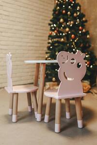 Dětský stoleček a žídlička ve tvaru Pepa Pig (Dětský stoleček a žídlička)