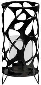 Hoorns Černý kovový svícen Goji 40 cm
