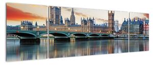 Obraz Londýna, Big ben (170x50cm)