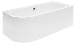 Besco Akrylátová asymetrická vana Avita 150x75 (160x75, 170x75, 180x80) Barva: Bílá, Rozměry (cm): 150x75, Orientace: Levá
