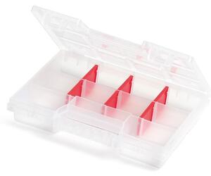 PROSPERPLAST Plastový organizér 10 přihrádek NORT 195x155x35 červený