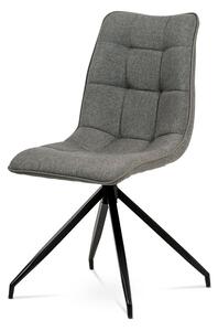 Jídelní židle, hnědá látka + ekokůže, kov antracit HC-396 COF2